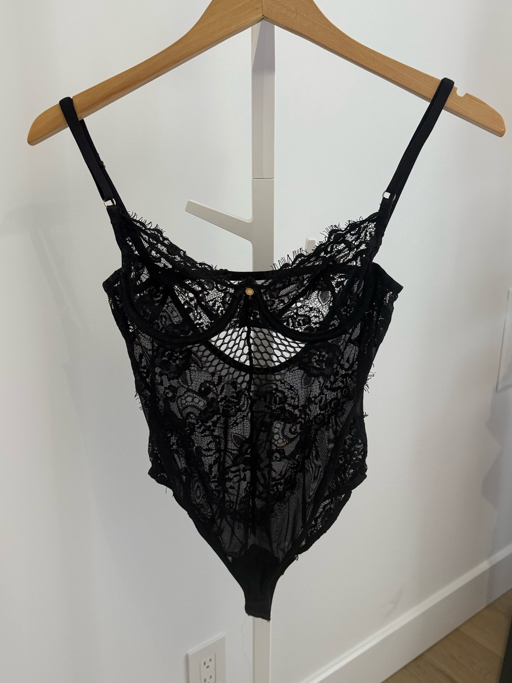 Black Lace Bodysuit Lingerie